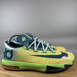Kids Nike KD 6 Low GS Liger Green Size 7Y (599477-302)